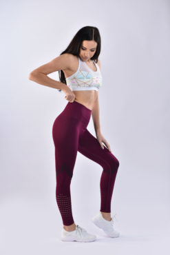 SIA Burgundy Seamless Leggings