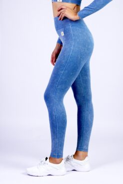 Acid Blue Seamless Leggings ليجن