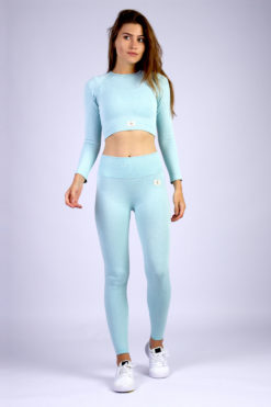 VIVI Blue Long Sleeve Top & Leggings