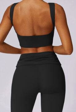 Sleek Black Sports Bra