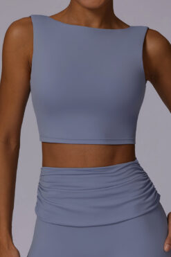 Sleek Blue Sports Bra