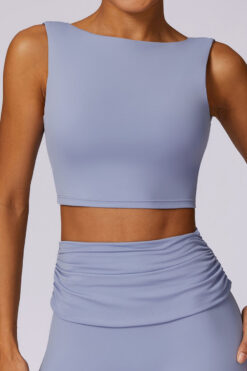 Sleek Blue Sports Bra