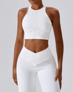 Pulse White Sports Bra