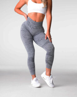 8bit Grey Seamless Leggings